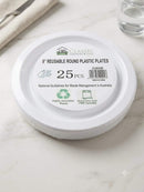 9” Round Plate Plastic Plate PK25 Material: PP
Size:Φ 22.5 x H1.5CM
Unit Weight: 22g*25