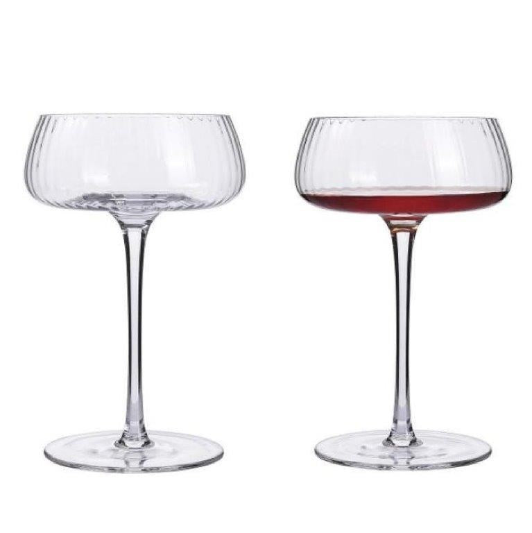 Lead Free Footed Glass Tumbler Set of 2 Pcs 250 ml