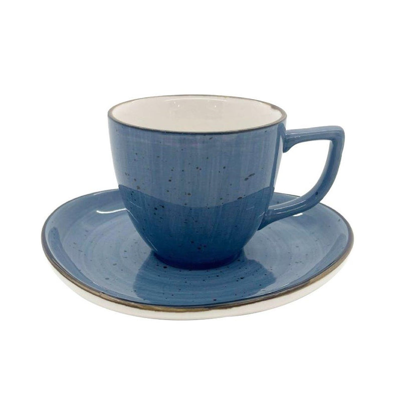 Ceramic Tea Cup & Saucer Set of 6 Pcs 200 ml