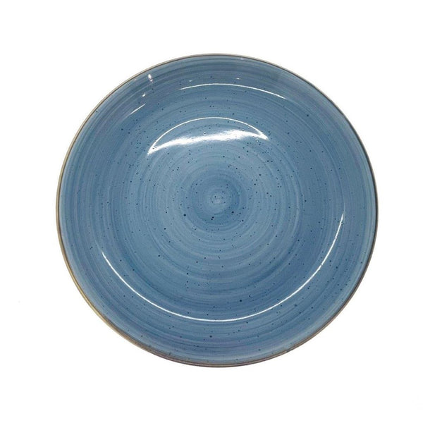 Round Color Ceramic Plate Dinner Plate 25*25*3 cm