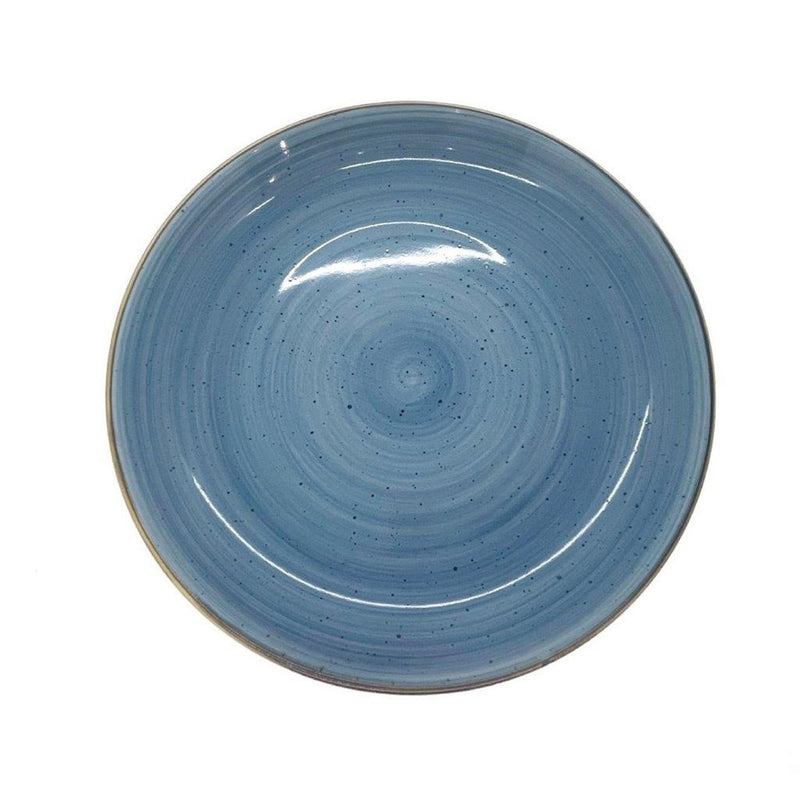 Round Color Ceramic Plate Dinner Plate 25*25*3 cm