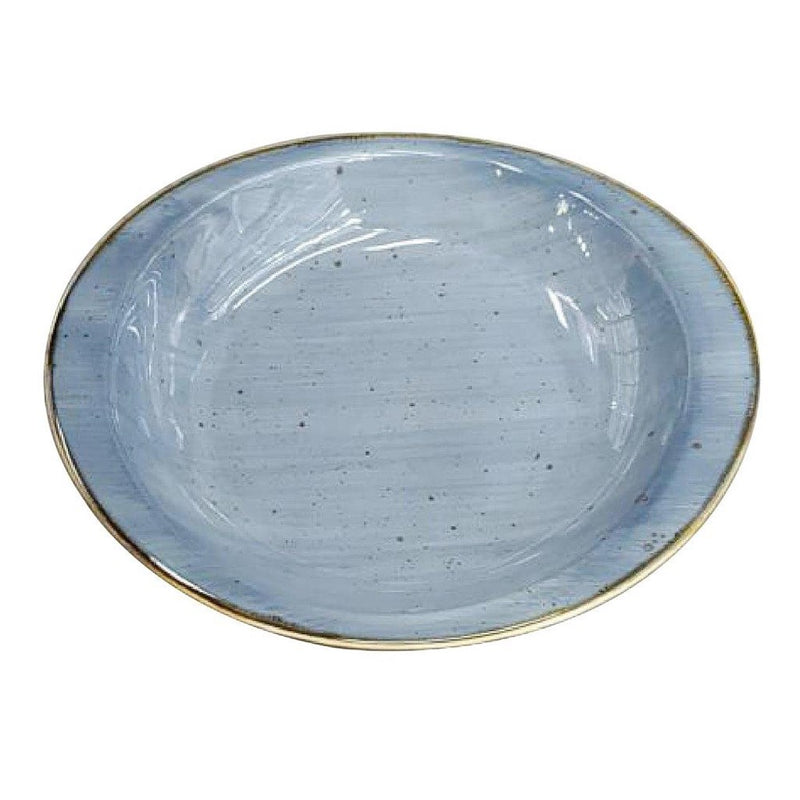 Round Color Ceramic Plate 23*20.8*4 cm