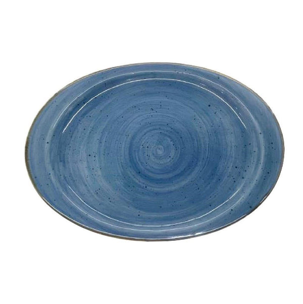Round Color Ceramic Plate 26*18.9*2 cm