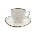 Ceramic Tea Cup & Saucer Set/6 Pcs