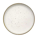 Round White Ceramic Plate Dinner Plate 25*25*3 cm