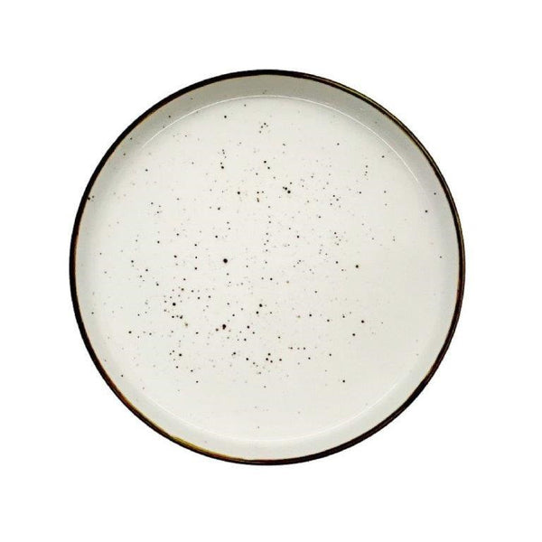 Round White Ceramic Plate Flat 20*2 cm