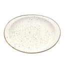 Round White Ceramic Plate Dinner Plate 31.4*22.3*2 cm