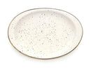 Round White Ceramic Plate Dinner Plate 31.4*22.3*2 cm