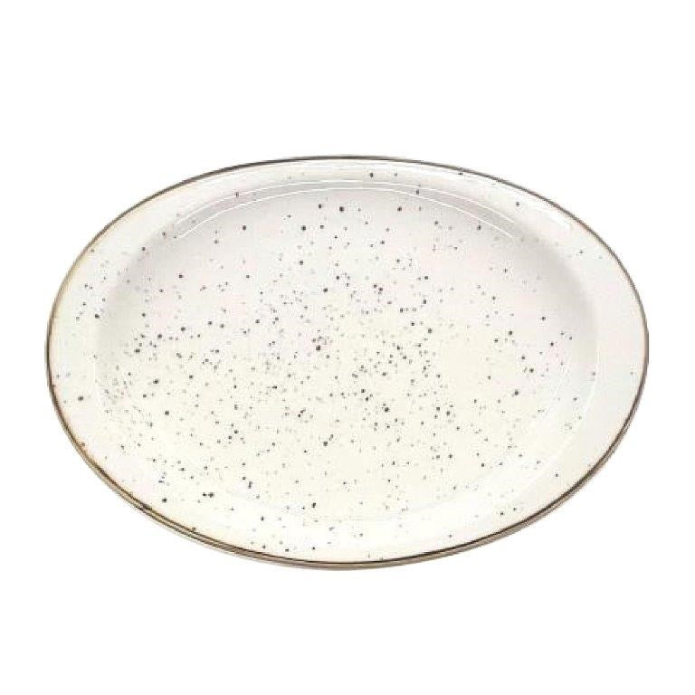 Round White Ceramic Plate Dinner Plate 26*18.9*2 cm