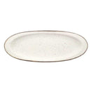Oval White Ceramic Plate 36.5*14.5*2.5 cm