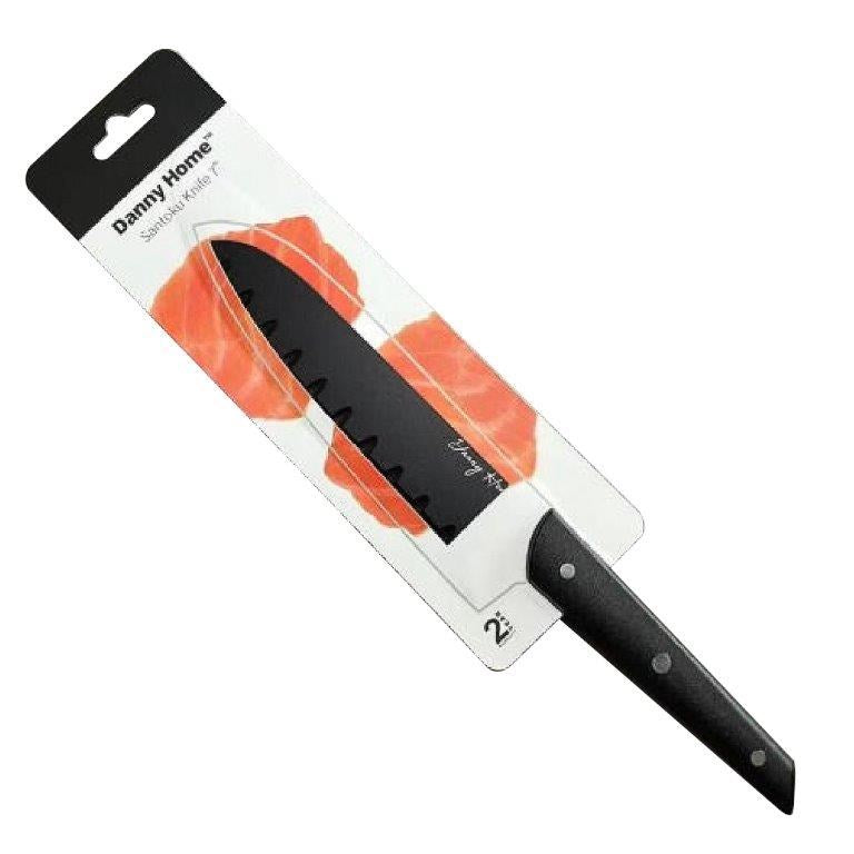 Stainless Steel Santoku Knife Plastic Handle 30 cm