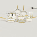 Non Stick Casserole Frypan Set of 12 Pcs