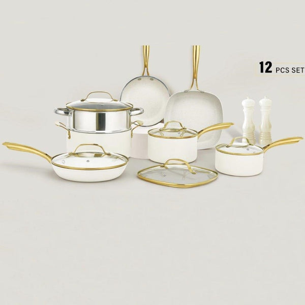 Non Stick Casserole Frypan Set of 12 Pcs