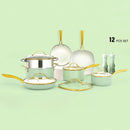 Non Stick Casserole Frypan Set of 12 Pcs