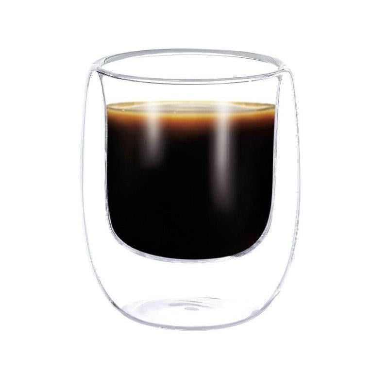 Double Wall Espresso Coffee Cups Set of 2 Pcs 80 ml
