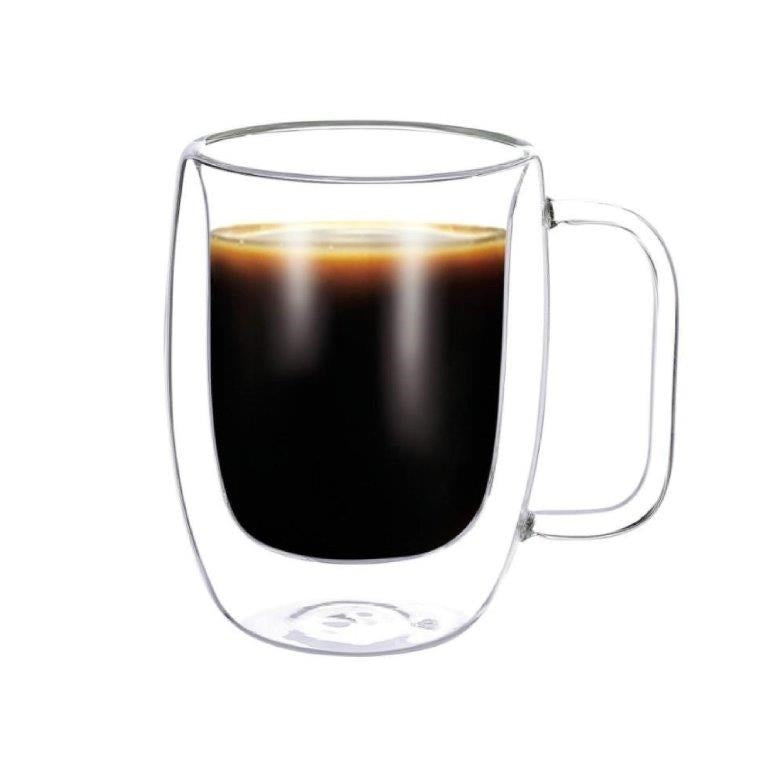 Double Wall Glass Coffee Mug Set of 2 Pcs 200 ml