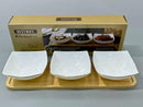 Ceramic Snack Bowl Set/4 Pcs 6"