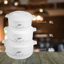 White Hot Pot Insulated Food Warmer Casserole Set of 3 - 6L 9L 13L (Must select an Option for Sizes or Set)