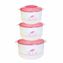 Pink Hot Pot Insulated Food Warmer Casserole Set of 3 - 6L 9L 13L (Must select an Option for Sizes or Set)