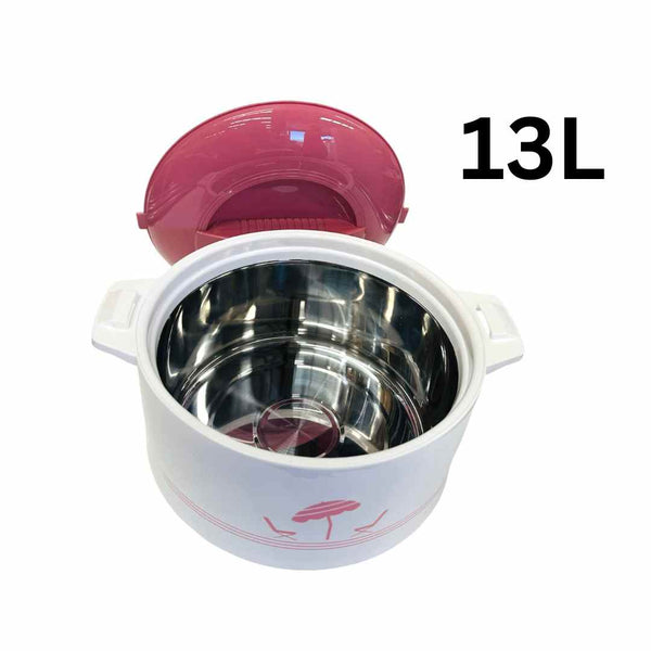 Pink Hot Pot Insulated Food Warmer Casserole Set of 3 - 6L 9L 13L (Must select an Option for Sizes or Set)