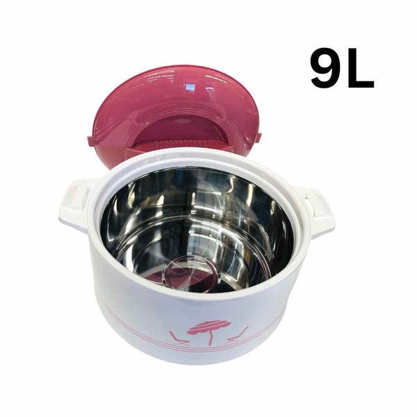 Pink Hot Pot Insulated Food Warmer Casserole Set of 3 - 6L 9L 13L (Must select an Option for Sizes or Set)