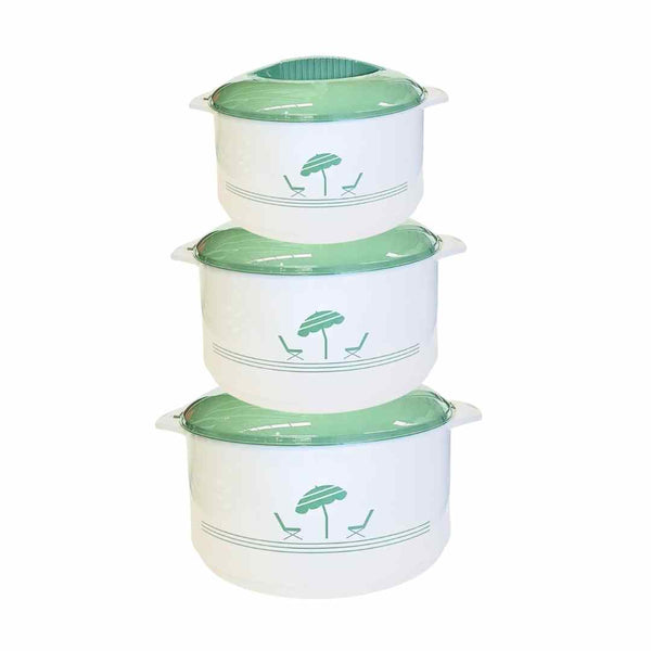 Green Hot Pot Insulated Food Warmer Casserole Set of 3 - 6L 9L 13L (Must select an Option for Sizes or Set)