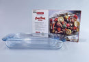 Glass Baking Dish Set of 3 Pcs  1/1.6/2.2 Litre