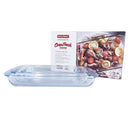 Glass Baking Dish Set of 3 Pcs  1.6/2.2/3 Litre