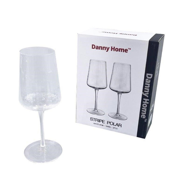 Lead Free Footed Glass Tumbler Set of 2 Pcs 550 ml