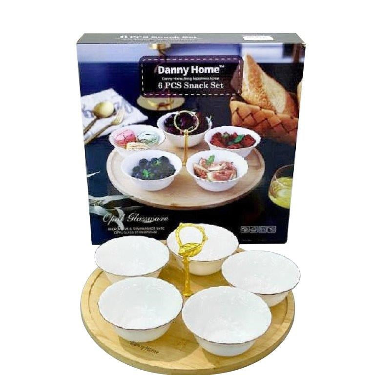 Snack Bowl and Tray Set of 6 Pcs