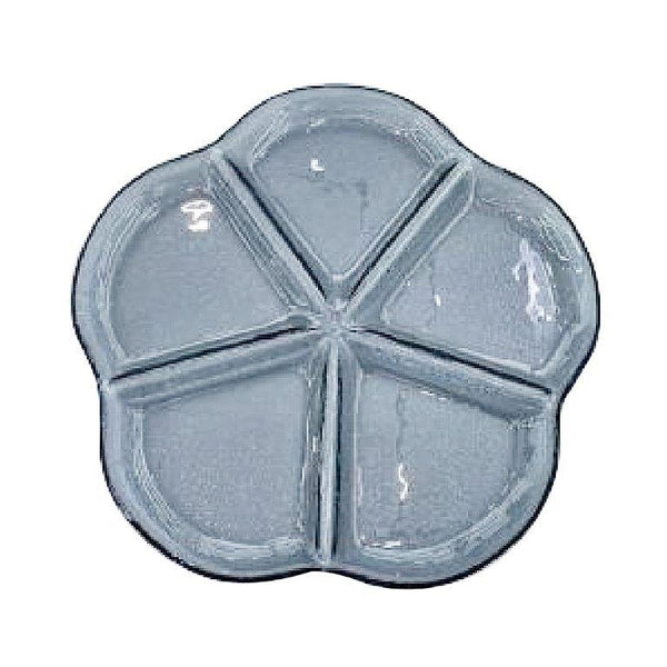 Colored Glass Divided Plate 30*2 cm