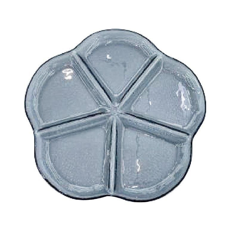 Colored Glass Divided Plate 30*2 cm