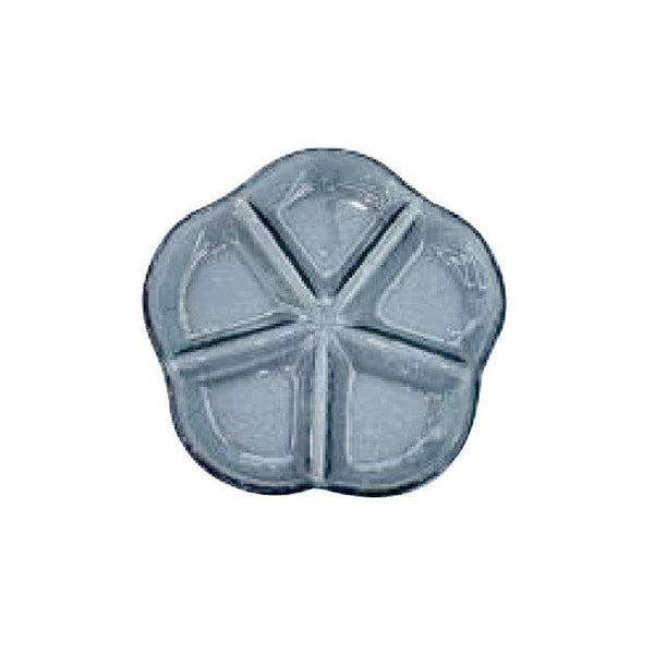 Colored Glass Divided Plate 19*2 cm