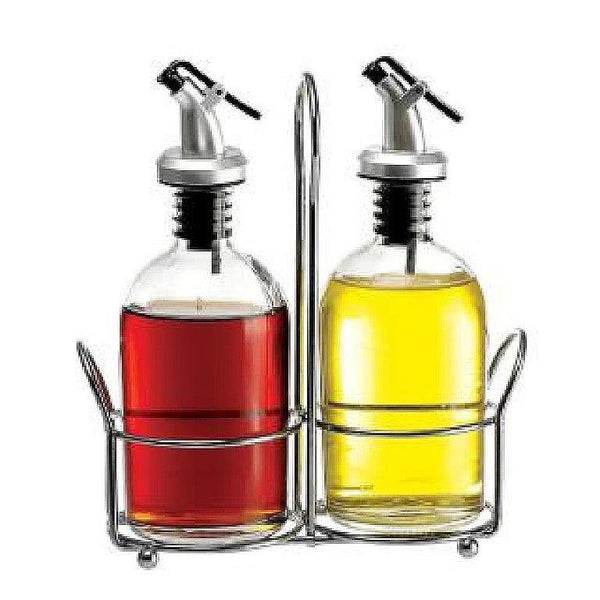 Glass Spice and Oil Bottle Dispenser Set 260 ml