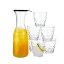 Glass Beverage Water Jug Dectanter Set
