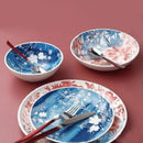 Abstract Design Ceramic Dinner Set of 24 Pcs