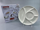 Ceramic Divided Plate 22.5*2 cm