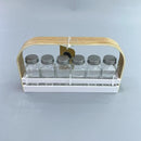 Glass Salt & Pepper Canister Set/6 Pcs 28.7*5*15.5 cm