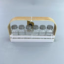 Glass Salt & Pepper Canister Set/6 Pcs 28.7*5*15.5 cm