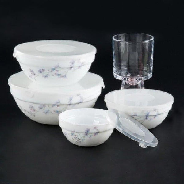 Arcopal Floral Serving Bowl Set of 4 Pcs