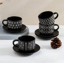 Ceramic Tea Cup & Saucer Set/6 Pcs 230 ml
