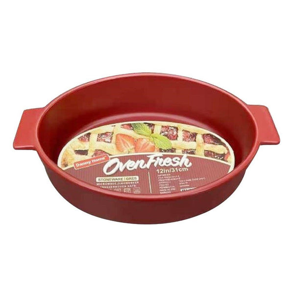 Round Porcelain Baking Dish 24*16*5.8 cm