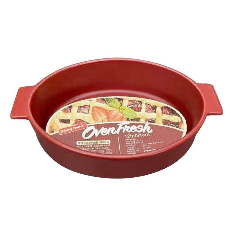 Round Porcelain Baking Dish 24*16*5.8 cm