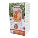 Glass Beverage Dispenser w Tap & Stand Set 4 Litre