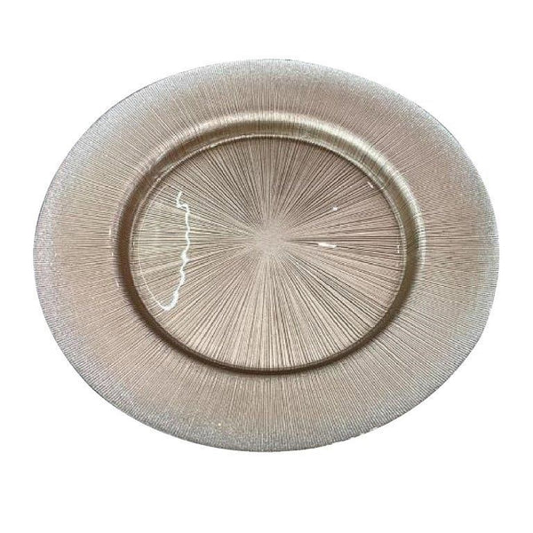 Colored Glass Serving Plate 33*2 cm