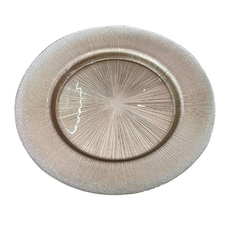 Colored Glass Serving Plate 33*2 cm