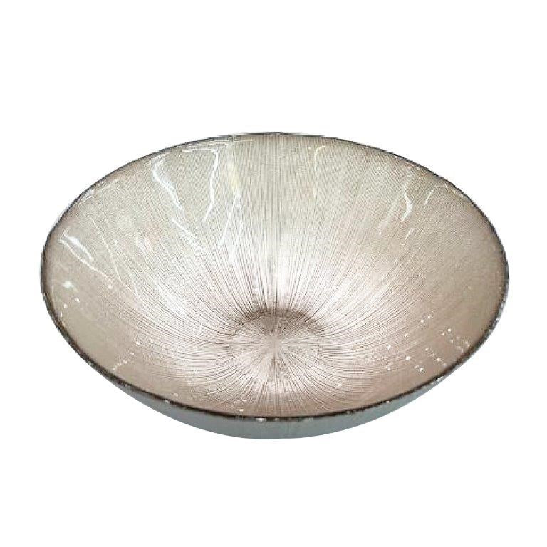 Colored Glass Serving Bowl 25*10 cm