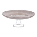 Footed Colored Glass Cake Server 28*11 cm