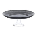 Footed Colored Glass Cake Server 28*11 cm