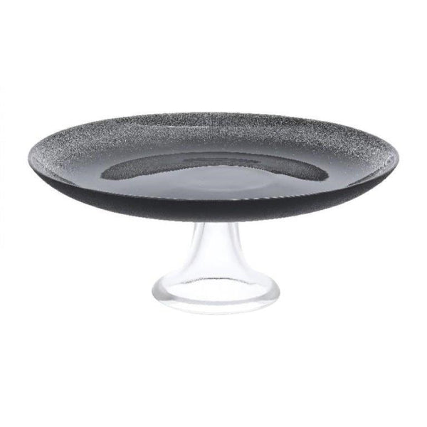 Footed Colored Glass Cake Server 28*11 cm